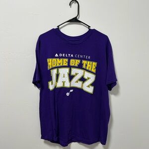 Utah Jazz 50th season opener commemorative Purple Short Sleeve Tee